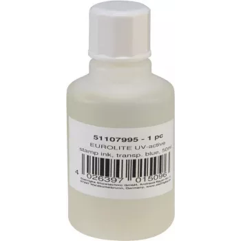 Templivärv EUROLITE UV-aktiivne Läbipaistev Sinine 50 ml