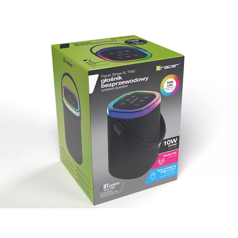 Tõelised juhtmevabad stereokõrvaklapid Bluetooth TRACER TRAGLO47615 RGB-valgustusega