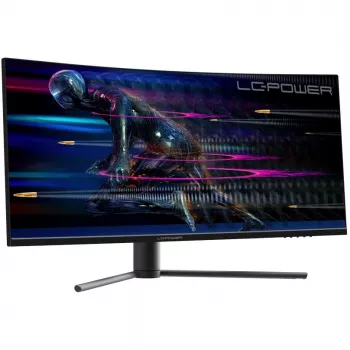 LC-Power LC-M34-UWQHD-165-C arvutimonitor 86,4 cm (34 tolli) 3440 x 1440 pikslit UltraWide Quad HD must - punane (LC-M34-UWQHD-165-C)