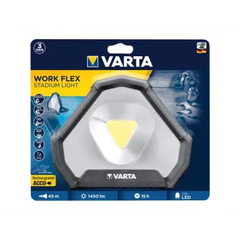 Eraldiseisev töövalgusti Varta Work Flex Must