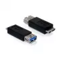 Kaabli soovaheti USB 3.0-A FM mikro USB 3.0-B M DeLOCK 65183