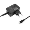 Mobiilseadme laadija QOLTEC 51024 — Universaalne vahelduvvoolu siselaadija, 65W PD, 20V/3,25A, 1,2m kaabel, must