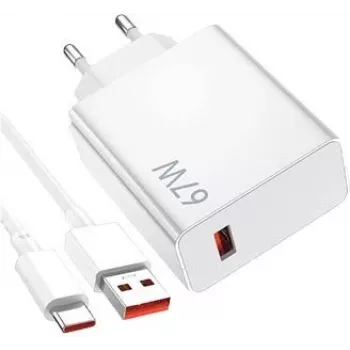 Laadija Xiaomi 40035 nutitelefon valge AC siseruumides USB USB-C 1 port