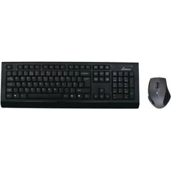 MediaRange MROS104 - klaviatuuri ja hiire komplekt - juhtmevaba - QWERTY - GB - Hall, Must (MROS104UK)
