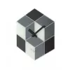 NeXtime klok 8171 Cubic, 43,5x37 cm, Sein, Must/Valge/Hall