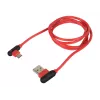 USB-kaabel NATEC NKA-1201 USB 2.0 1m USB A USB C Must Punane