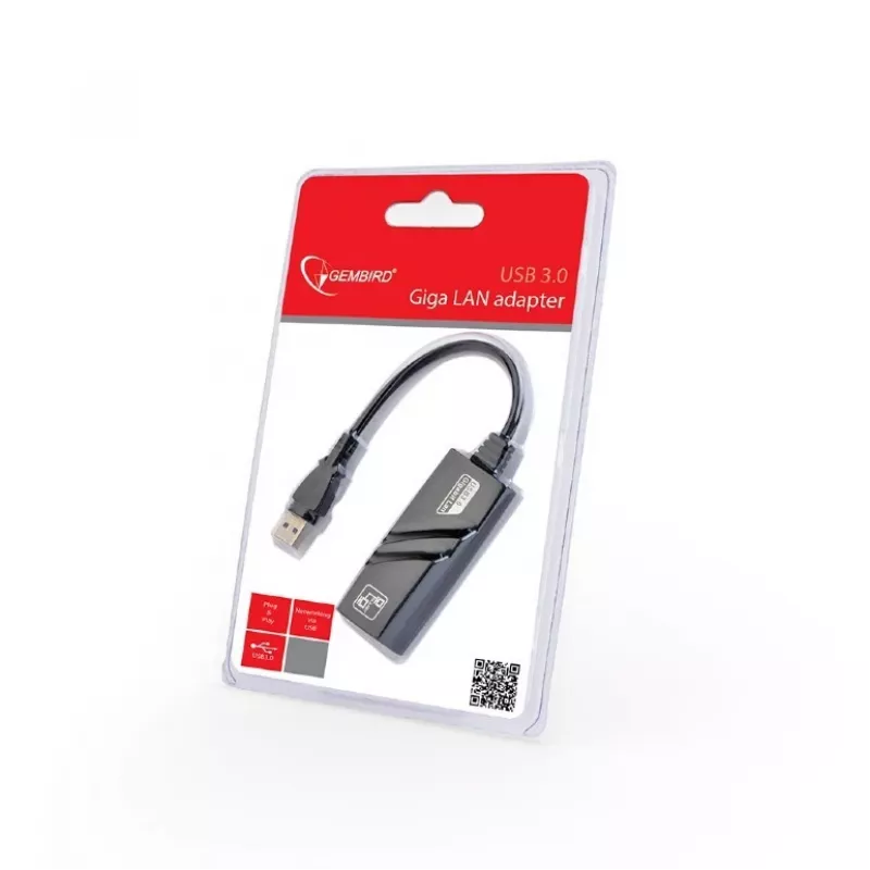 Gembird NIC-U3-02 võrgukaart Ethernet 1000 Mbit/s