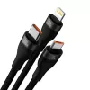 USB-kaabel Baseus CASS030101 1,2 m USB A/USB C USB C/Micro-USB B/Lightning must