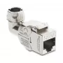 RJ45 Keystone moodulpistik Cat.6A tööriistavaba 90° DELOCK 90800