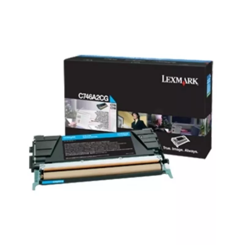 Äriklassi toonerikassett Lexmark C746 C748 7K PGS tsüaan