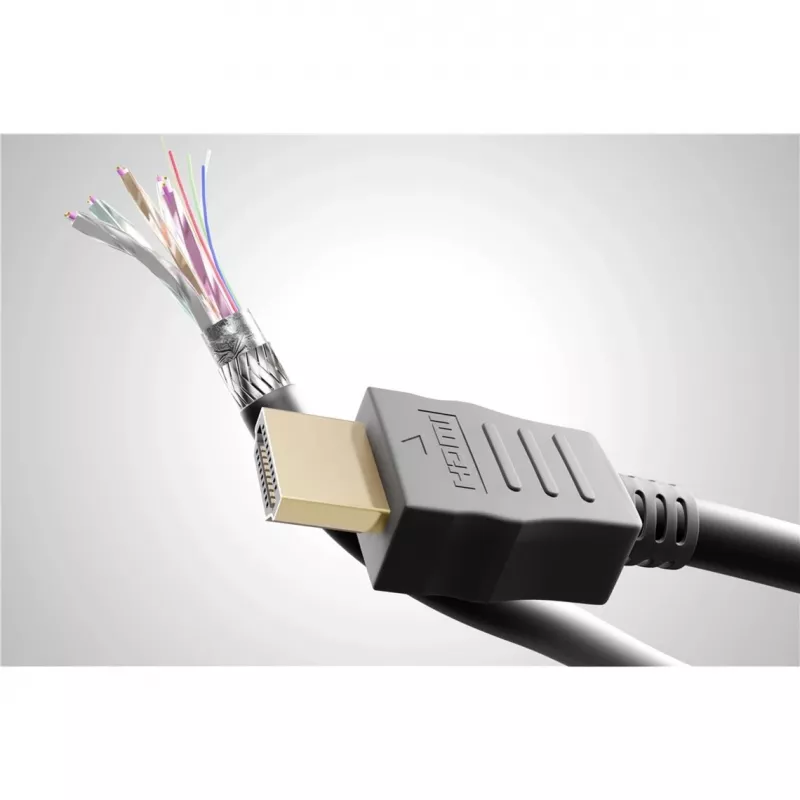 Goobay 41084 HDMI-Kabel 2 m HDMI Typ A (Standard) 2 x HDMI Type A (Standard) Schwarz (41084)