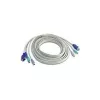 TRENDnet TK C15 - klaviatuuri- / video- / hiire- (KVM-) kaabel - PS/2, 6-kontaktiline, HD-15 (M) - PS/2, 6-kontaktiline, HD-15 (M) - 4,5 m (TK-C15)