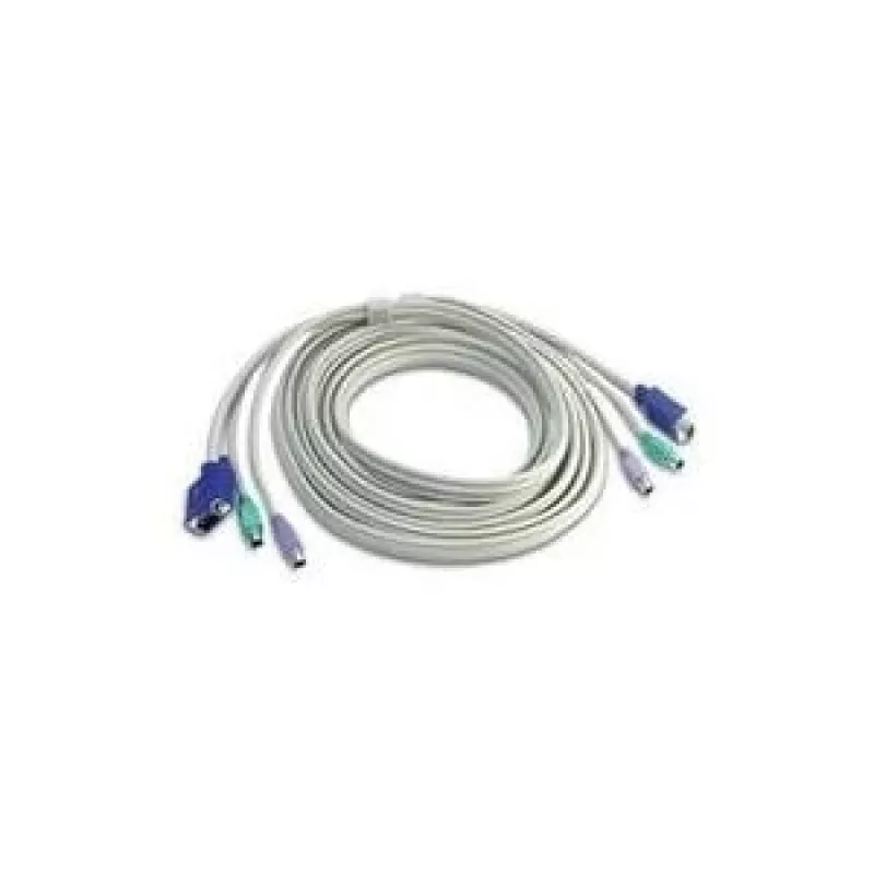 TRENDnet TK C15 - klaviatuuri- / video- / hiire- (KVM-) kaabel - PS/2, 6-kontaktiline, HD-15 (M) - PS/2, 6-kontaktiline, HD-15 (M) - 4,5 m (TK-C15)