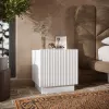 Öökapp Cama voodisahtel 2 tk LIVERTI 45x42x47 cm valge MDF/puitlaastplaat