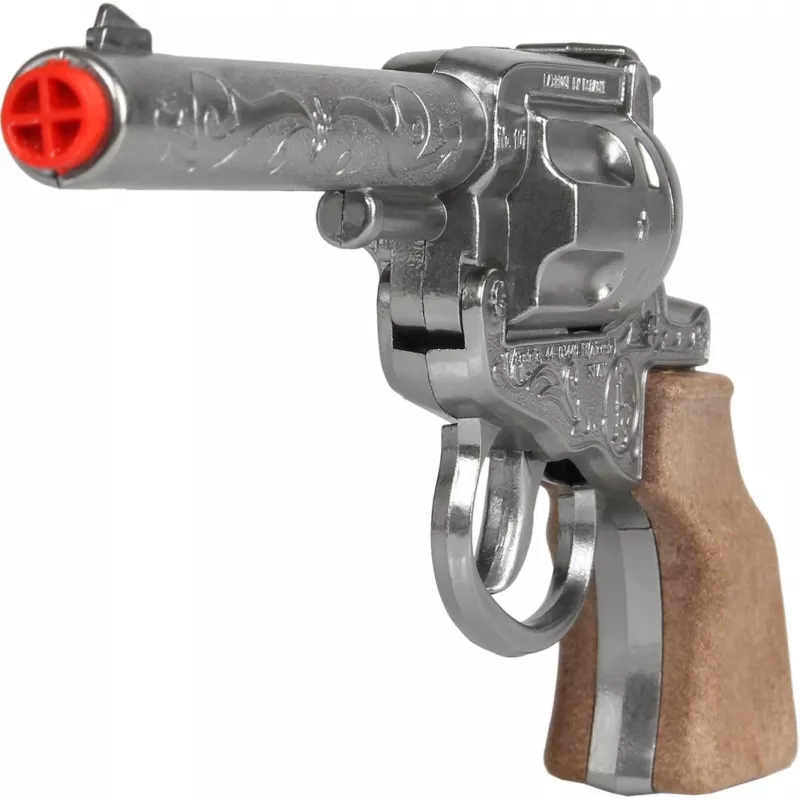Mänguasi metallist kauboi revolver Gonher 8-lasuline mudel 239842