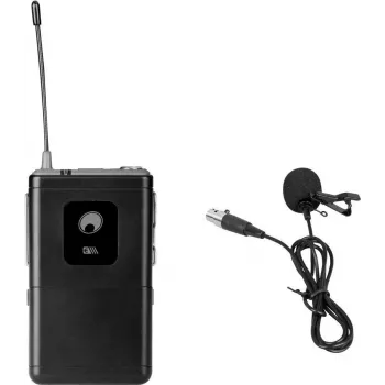Lavalier mikrofon Omnitronic UHF-E Series 831.1 MHz koos saatjaga