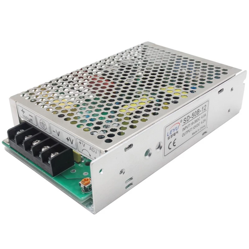 DC/DC pingemuundur Extralink SD-50C-24 48V→24V 50W passiivjahutusega metallkorpuses