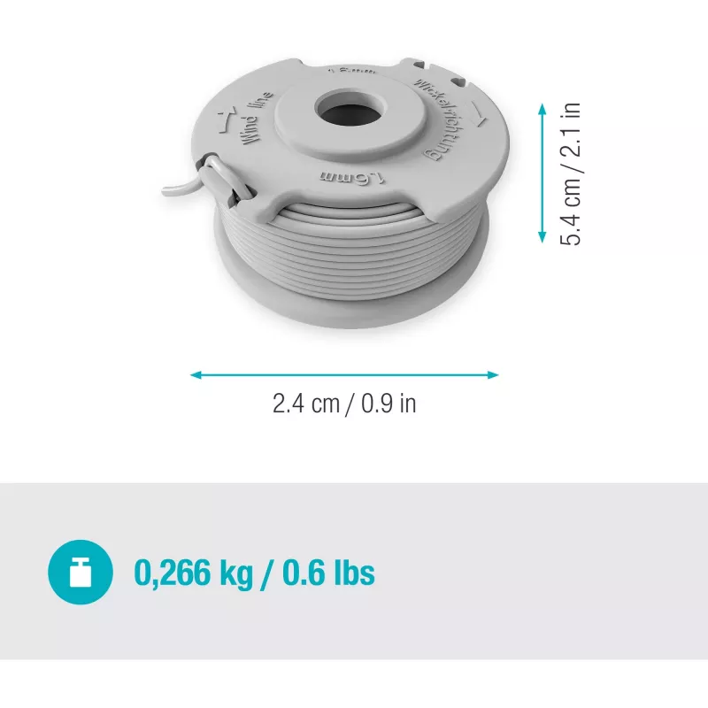 Trimmerinöövi pool Gardena 5412-20 hall ABS nailon 1 tk