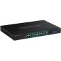 TRENDnet TI-RP262I - Tööstuslik - Lüliti - hallatav - 24 x 10/100/1000 (PoE+) + 2 x SFP - riiulile paigaldatav - PoE+