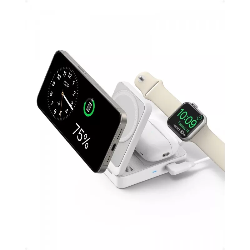 MagGo 3-in-1 15W kokkupandav valge EU