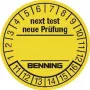Benning kontrollsildid 300 tk seadmetestrile 756212 (Ø) 30 mm Järgmine kontroll (756212)