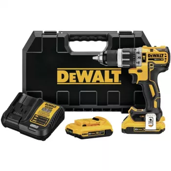 Juhtmeta puur DeWalt DCD796D2-QW 18V Li-Ion, 2x2Ah, padrunita 13 mm padrun, haamer, 1,6 kg