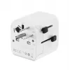 Reisiadapter GEMBIRD TPA-EU1A1C20-01-W 20W, USB-A 18W + USB-C 20W, Schuko pistikupesa, sisend 100–250V