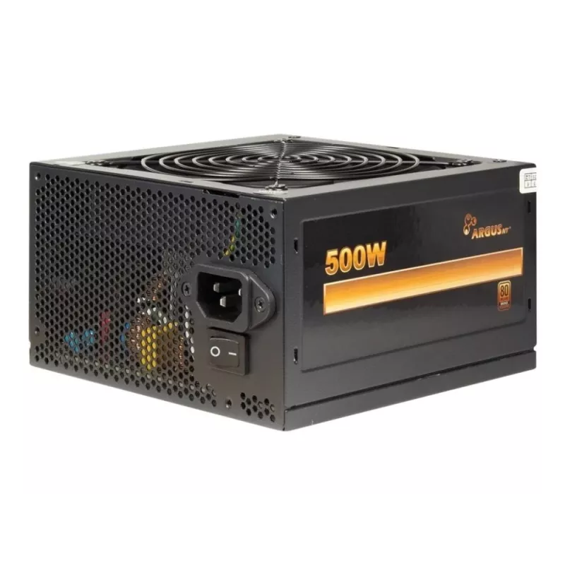 Inter-Tech ArgusNT BPS-500 toiteplokk 500 W 20+4 pin ATX ATX Must