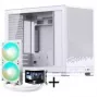 Jonsbo D32 STD PC-korpus + TRYX PANORAMA täielik vedelikjahutus, ARGB - 240 mm, valge