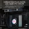 Universaalne vedelikjahutus Corsair Nautilus 240 RS LCD 12 cm Must