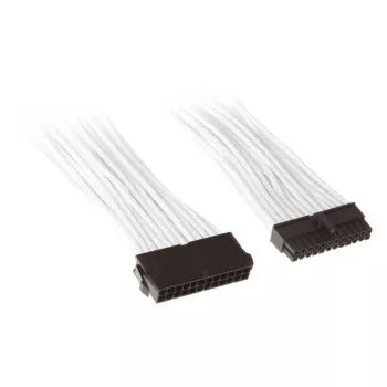 SilverStone PP07-MBW - Toite pikenduskaabel - ATX, 24-pin (M) - ATX, 24-pin (W) - 30 cm - Valge (SST-PP07-MBW)