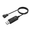 DC astmelise pinge tõstmise kaabel Akasa AK-CBFA10-60BK USB-lt 3-pin ja 4-pin PC ventilaatorile, 60 cm