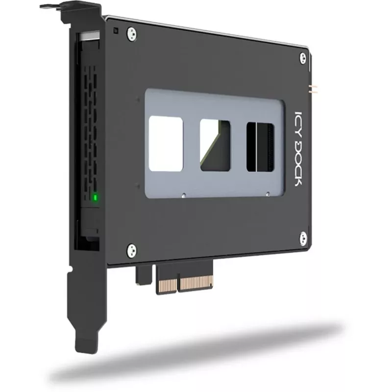 ICY Dock ToughArmor MB111VP-B - mobiilne mälu raam - and2 / and3 SSD Mobiilraam - 2.5 (6,4 cm) - NVMe - PCIe 4,0 x4 - Must (MB111VP-B)