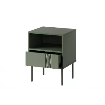 Öökapikomplekt cama meble TRESSE 44×40×53 cm mattroheline, 1 sahtel, komplektis 2 tk
