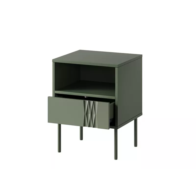Öökapikomplekt cama meble TRESSE 44×40×53 cm mattroheline, 1 sahtel, komplektis 2 tk