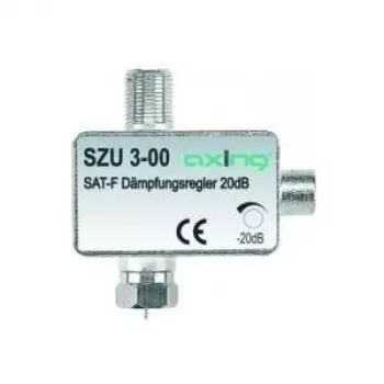 axing SZU 3-00 - 0,0001 - 2,4 GHz - 20 dB - hõbedane - F-ema/F-isa - alumiinium