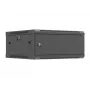 Seinale paigaldatav 19-tolline võrgukapp LANBERG 4U 600×600 mm, must