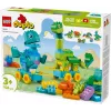 Ehituskomplekt LEGO DUPLO 10451 Dinosaurused ratastel 3-in-1 komplekt, 108 tk, vanus 3+, kõrgus 220 mm