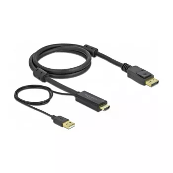 HDMI-DisplayPorti kaabel DeLOCK 85963 4K 30 Hz 1 m