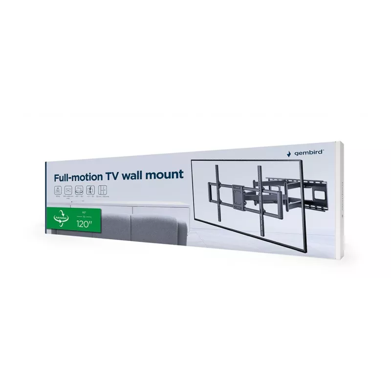 Gembird WM-120 pc(s)-01 TV kinnitus/tugi 3.05 m (120) Must