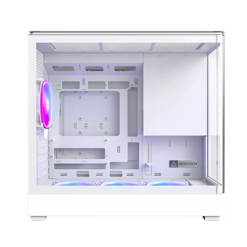 PC Case Montech KING 15 PRO Valge — Micro ATX / Mini-ITX, Midi Tower