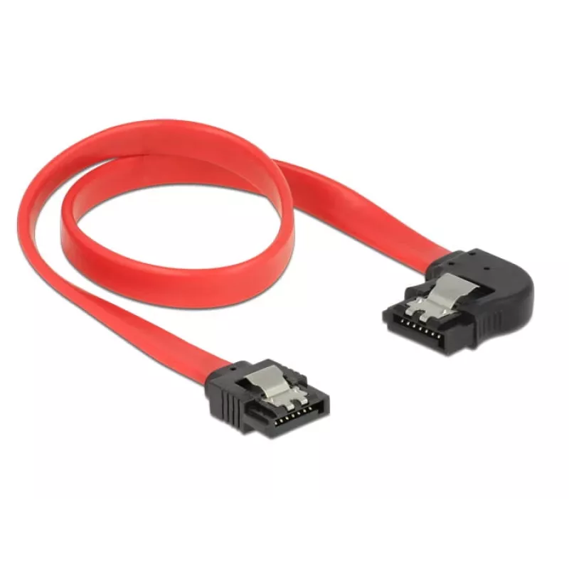 SATA kaabel DeLOCK 83963 0.3 m SATA 7-pin Must Punane