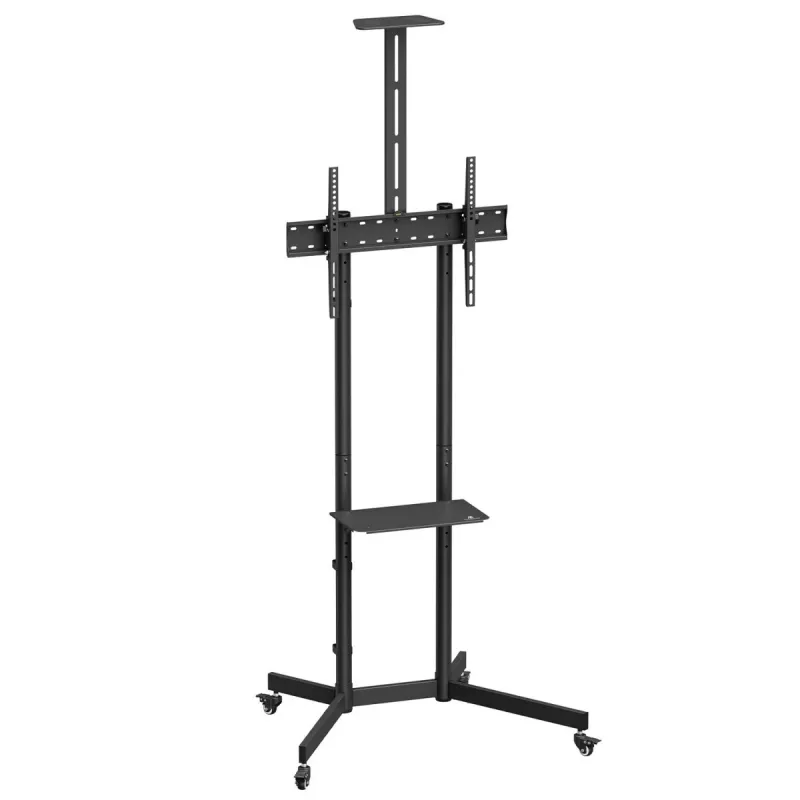 Maclean mobiilne TV alus/kärul, kaamerariiuliga, ratastel, 37-70, max koormus 45kg/5kg riiul, max VESA 600x400, MC-113 B