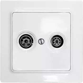 Eltako TV/RF-katteplaat E-Design55 TV55E/2-wg (30055838)