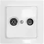 Eltako TV/RF-katteplaat E-Design55 TV55E/2-wg (30055838)