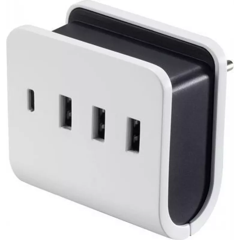 VOLTCRAFT VC-11374055 USB-laadija pistikupesa Väljundvool (max) 4,8 A 4 x USB, USB-C™ pistikupesa (VC-11374055)