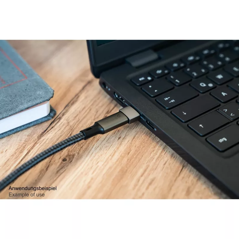 Good Connections Adapter USB 2.0 Plug A an USB-C Socket Alumiiniumkorpus Hall (USB-AD203)