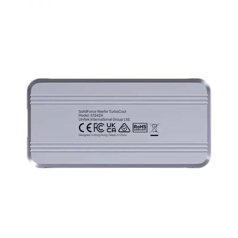 SSD-korpus Unitek S1242AGY01-EU USB4 40Gbps, M.2 NVMe, kuni 8TB, alumiinium/plast, aktiivjahutus