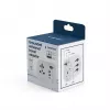 Reisiadapter GEMBIRD TPA-EU2A1C15-01-W — 15W, Type E pistik, 2× USB-A + 1× USB-C, 100–250V