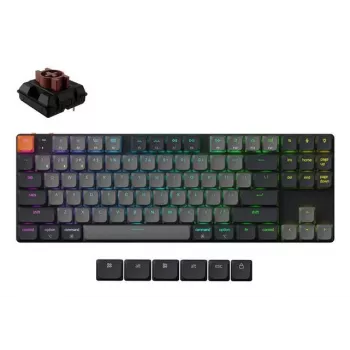 Mehaaniline klaviatuur Keychron K1X-B3 — 80% vormitegur, USB + Bluetooth, QWERTY inglise, 87 klahvi, RGB, hall